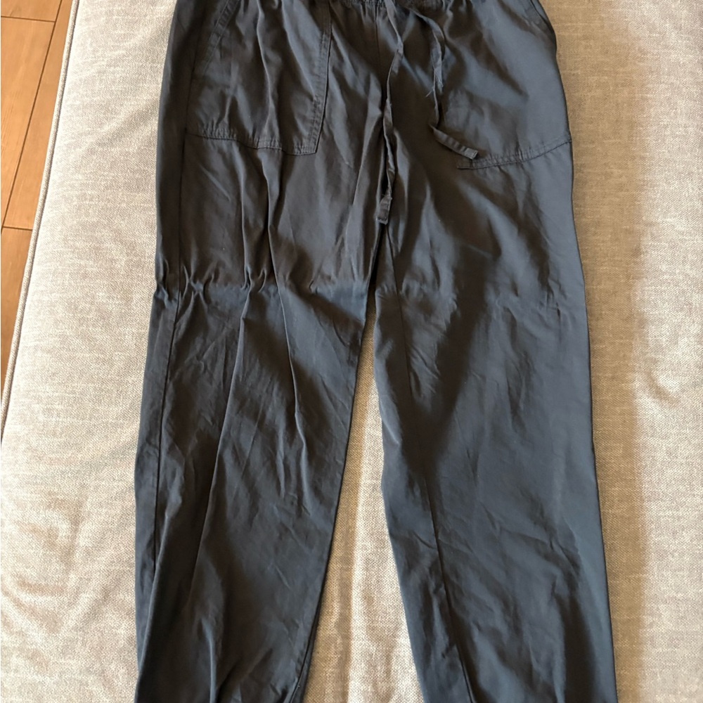 LOFT Black Track Pants Relaxed Fit Joggers